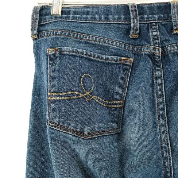 Lucky Brand Jeans Womens Size 10 Blue Front Zip Button Closure 5 Pocket Boot Cut - Picture 7 of 11